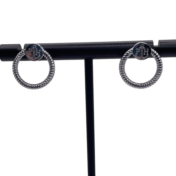 Paul Hewitt circular rope earrings New in Pouch - Picture 2 of 3